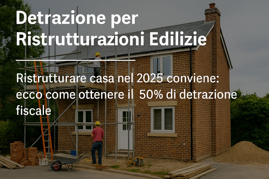 🏡 Ristrutturare casa nel 2025 conviene: ecco come ottenere il 50% di detrazione fiscale